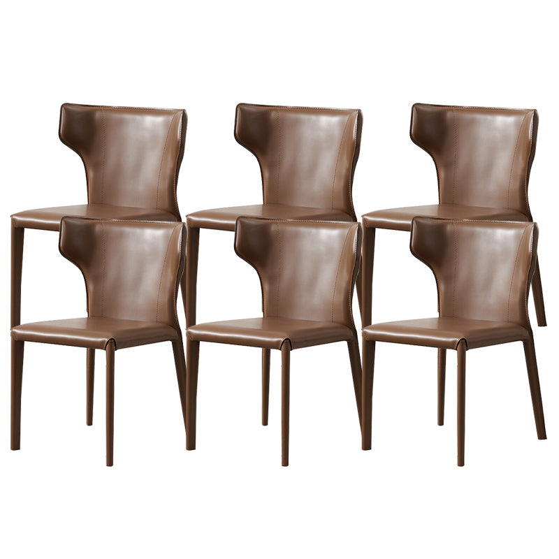 Contemporary Dining Side Chair Faux Leather Dining Chairs for Home