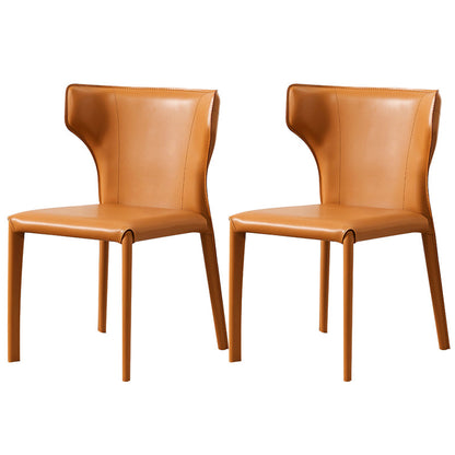 Contemporary Dining Side Chair Faux Leather Dining Chairs for Home