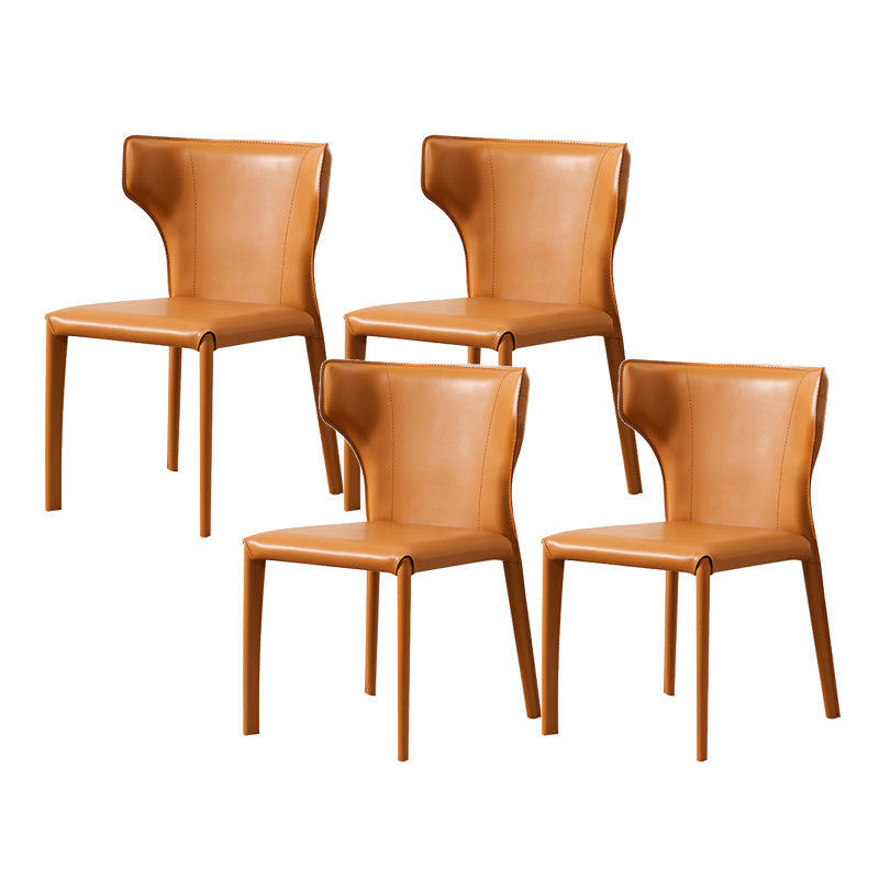 Contemporary Dining Side Chair Faux Leather Dining Chairs for Home