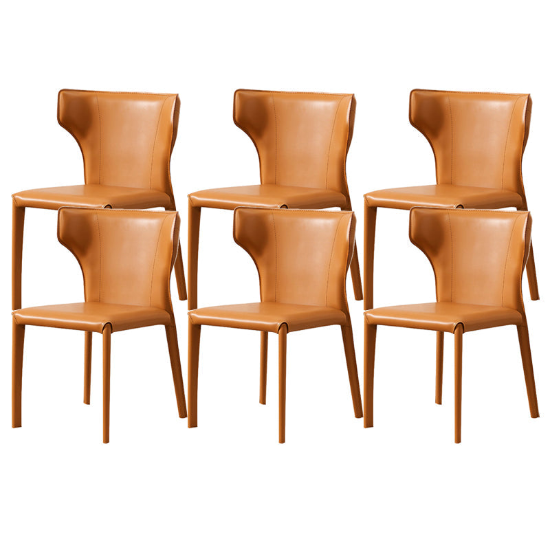 Contemporary Dining Side Chair Faux Leather Dining Chairs for Home