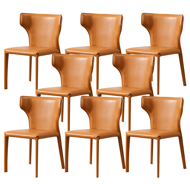 Contemporary Dining Side Chair Faux Leather Dining Chairs for Home