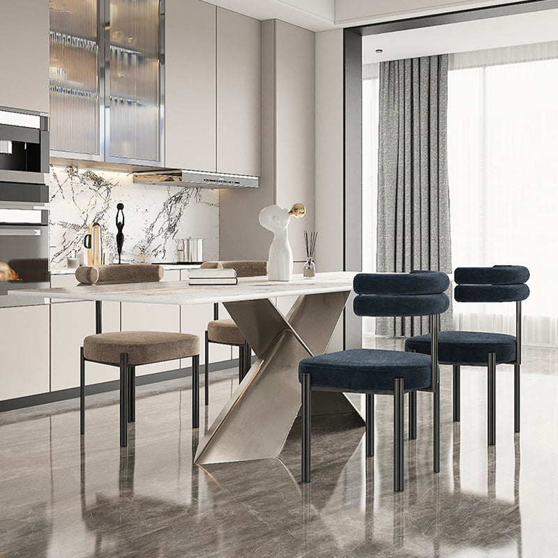 Sillas de comedor sin brazos contemporáneos sillas de comedor tapizadas