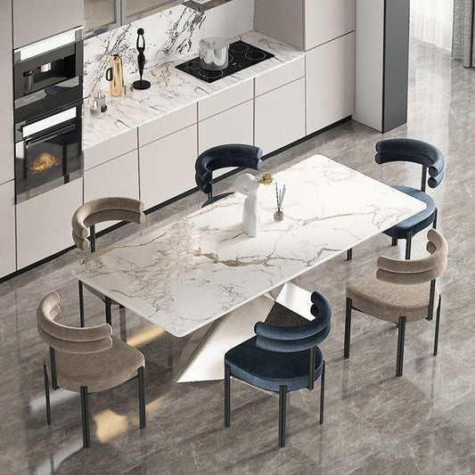 Contemporary Armless Dining Chairs Upholstered Dining Chairs