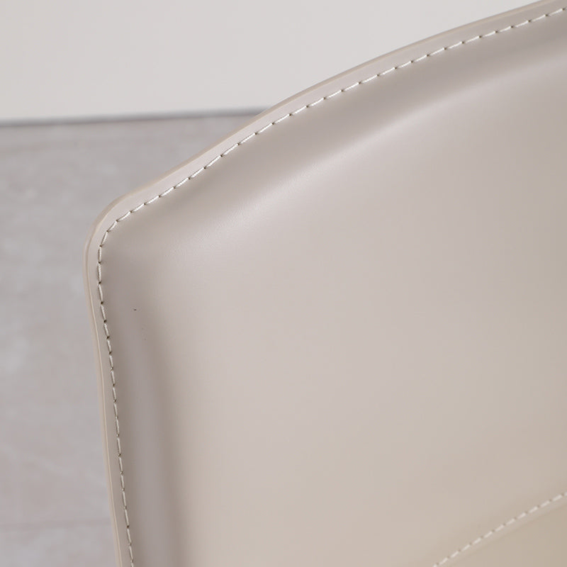 Upholstered Dining Chair with Leather Legs Matte Finish Solid Back Side Chair Clearhalo 'Dining Chairs' 'Dining Tables & Seating' 'dining_chair' 'furn' 'furn_dining_chair' 'Furniture' 'Kitchen & Dining Furniture' 6066380