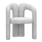 Modern Style Upholstered Dining Chair Open Back Dining Arm Chair for Home