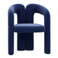 Modern Style Upholstered Dining Chair Open Back Dining Arm Chair for Home
