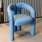 Modern Style Upholstered Dining Chair Open Back Dining Arm Chair for Home