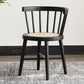 Modern Style Dining Chair Solid Wood Slat Back Side Chair for Home Black 1 Piece Clearhalo 'Dining Chairs' 'Dining Tables & Seating' 'dining_chair' 'furn' 'furn_dining_chair' 'Furniture' 'Kitchen & Dining Furniture' 6066538
