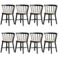 Modern Style Dining Chair Solid Wood Slat Back Side Chair for Home Black 8 Piece Set Clearhalo 'Dining Chairs' 'Dining Tables & Seating' 'dining_chair' 'furn' 'furn_dining_chair' 'Furniture' 'Kitchen & Dining Furniture' 6066546