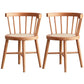 Modern Style Dining Chair Solid Wood Slat Back Side Chair for Home Brown 2 Piece Set Clearhalo 'Dining Chairs' 'Dining Tables & Seating' 'dining_chair' 'furn' 'furn_dining_chair' 'Furniture' 'Kitchen & Dining Furniture' 6066549