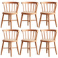 Modern Style Dining Chair Solid Wood Slat Back Side Chair for Home Brown 6 Piece Set Clearhalo 'Dining Chairs' 'Dining Tables & Seating' 'dining_chair' 'furn' 'furn_dining_chair' 'Furniture' 'Kitchen & Dining Furniture' 6066554