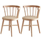 Modern Style Dining Chair Solid Wood Slat Back Side Chair for Home Wood 2 Piece Set Clearhalo 'Dining Chairs' 'Dining Tables & Seating' 'dining_chair' 'furn' 'furn_dining_chair' 'Furniture' 'Kitchen & Dining Furniture' 6066560