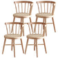 Modern Style Dining Chair Solid Wood Slat Back Side Chair for Home Wood 4 Piece Set Clearhalo 'Dining Chairs' 'Dining Tables & Seating' 'dining_chair' 'furn' 'furn_dining_chair' 'Furniture' 'Kitchen & Dining Furniture' 6066561