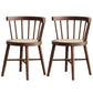 Modern Style Dining Chair Solid Wood Slat Back Side Chair for Home Walnut 2 Piece Set Clearhalo 'Dining Chairs' 'Dining Tables & Seating' 'dining_chair' 'furn' 'furn_dining_chair' 'Furniture' 'Kitchen & Dining Furniture' 6066567