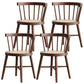 Modern Style Dining Chair Solid Wood Slat Back Side Chair for Home Walnut 4 Piece Set Clearhalo 'Dining Chairs' 'Dining Tables & Seating' 'dining_chair' 'furn' 'furn_dining_chair' 'Furniture' 'Kitchen & Dining Furniture' 6066568