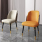 Glam Indoor Side Chair with Ash Wood Legs Matte Finish Dining Chair for Home