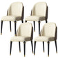 Glam Indoor Side Chair with Ash Wood Legs Matte Finish Dining Chair for Home