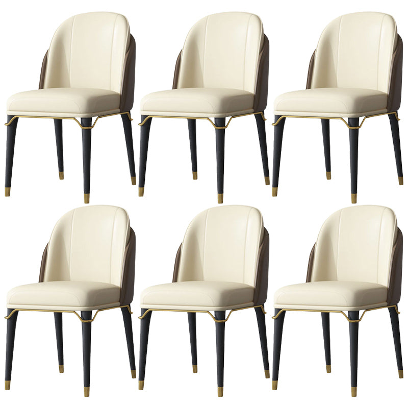 Glam Indoor Side Chair with Ash Wood Legs Matte Finish Dining Chair for Home