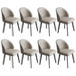 Faux Leather Dining Chairs Industrial Armless Dining Side Chair