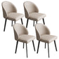 Faux Leather Dining Chairs Industrial Armless Dining Side Chair