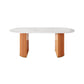 Stone Top Dining Room Table Traditional Luxury Oval Table with Sled Base