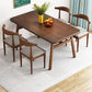 Solid Wood Top Dining Table Traditional Luxury Rectangle Table with 4 Legs Brown 47.2"L x 23.6"W x 29.5"H Without Chairs Clearhalo 'Dining Tables & Seating' 'Dining Tables' 'dining_table' 'furn' 'furn_dining_table' 'Furniture' 'Kitchen & Dining Furniture' 6066722