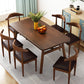 Solid Wood Top Dining Table Traditional Luxury Rectangle Table with 4 Legs Brown Without Chairs Clearhalo 'Dining Tables & Seating' 'Dining Tables' 'dining_table' 'furn' 'furn_dining_table' 'Furniture' 'Kitchen & Dining Furniture' 6066728