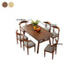 Solid Wood Top Dining Table Traditional Luxury Rectangle Table with 4 Legs Clearhalo 'Dining Tables & Seating' 'Dining Tables' 'dining_table' 'furn' 'furn_dining_table' 'Furniture' 'Kitchen & Dining Furniture' 6066730