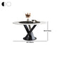 Modern Stone Dining Table Turntable Home Kitchen Pedestal Furniture Clearhalo 'Dining Tables & Seating' 'Dining Tables' 'dining_table' 'furn' 'furn_dining_table' 'Furniture' 'Kitchen & Dining Furniture' 6066853