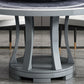 Round Stone Turntable Table Minimalist Furniture with Pedestal Base Clearhalo 'Dining Tables & Seating' 'Dining Tables' 'dining_table' 'furn' 'furn_dining_table' 'Furniture' 'Kitchen & Dining Furniture' 6066881
