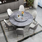 Round Stone Turntable Table Minimalist Furniture with Pedestal Base Clearhalo 'Dining Tables & Seating' 'Dining Tables' 'dining_table' 'furn' 'furn_dining_table' 'Furniture' 'Kitchen & Dining Furniture' 6066884