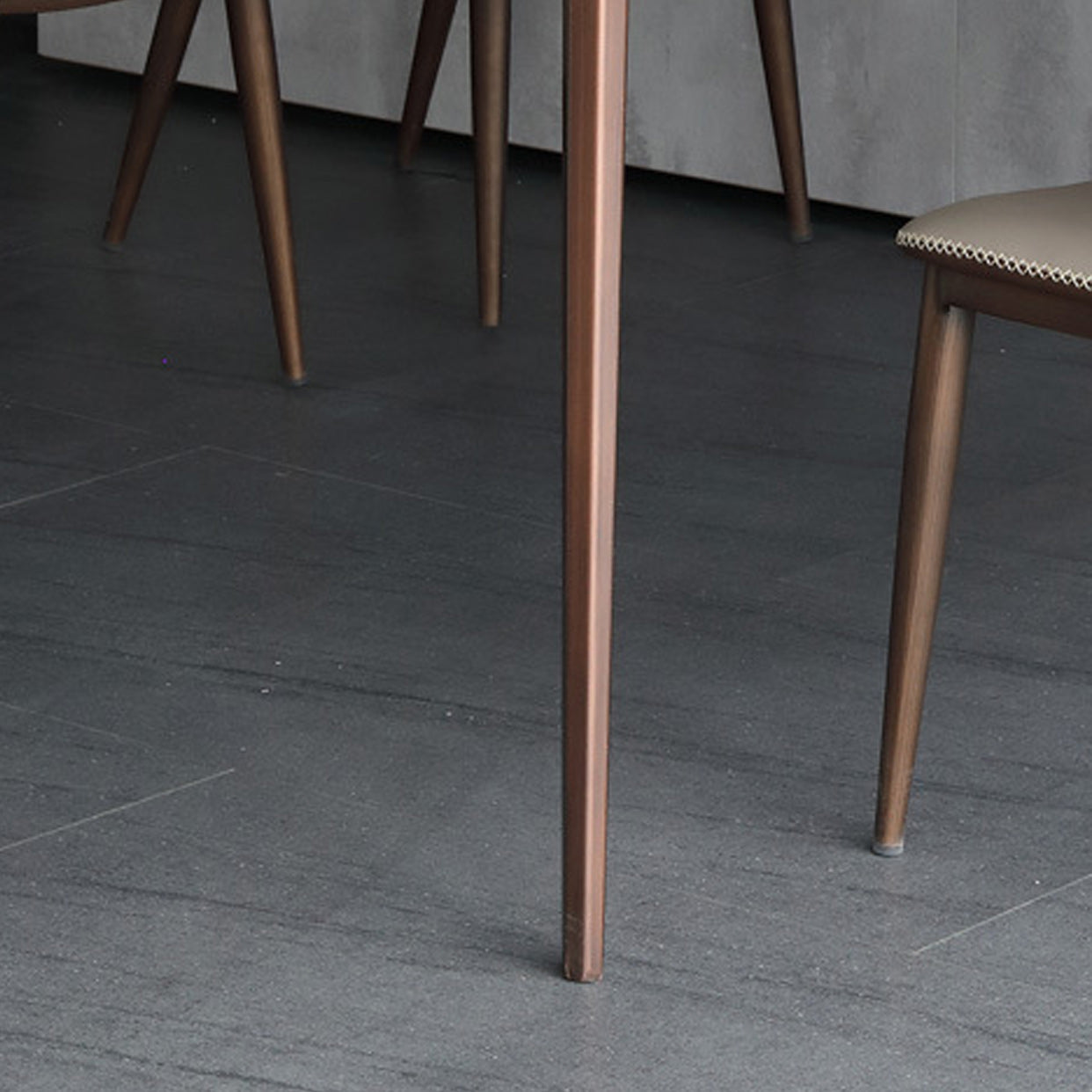 Sintered Stone Dining Table Mid-Century Modern Dining Table with 4 Legs Clearhalo 'Dining Tables & Seating' 'Dining Tables' 'dining_table' 'furn' 'furn_dining_table' 'Furniture' 'Kitchen & Dining Furniture' 6066912