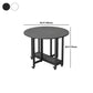 Mesa de comedor plegable Mesa de comedor de mármol sintético con marco negro