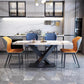 Contemporary Pedestal Dining Table Slate Dining Table for Home