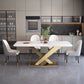 Contemporary Pedestal Dining Table Slate Dining Table for Home