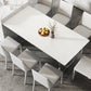 Modern Double Pedestal Dining Table Slate Dining Table for Dining Room