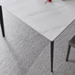 Contemporary Rectangle Dining Table Stone Dining Table with 4 Legs
