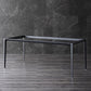 Contemporary Rectangle Dining Table Stone Dining Table with 4 Legs