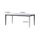 Contemporary Rectangle Dining Table Stone Dining Table with 4 Legs