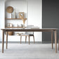 Modern Rectangle Dining Table Ash Wood Base Dining Table with 4 Legs