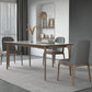 Modern Rectangle Dining Table Ash Wood Base Dining Table with 4 Legs