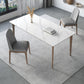 Modern Rectangle Dining Table Ash Wood Base Dining Table with 4 Legs