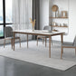 Modern Rectangle Dining Table Ash Wood Base Dining Table with 4 Legs