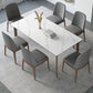 Modern Rectangle Dining Table Ash Wood Base Dining Table with 4 Legs