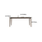 Modern Rectangle Dining Table Ash Wood Base Dining Table with 4 Legs