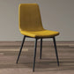 Modern Style Side Chair Faux Leather Dining Chair with Metal Leg Yellow Black 1 Piece Clearhalo 'Dining Chairs' 'Dining Tables & Seating' 'dining_chair' 'furn' 'furn_dining_chair' 'Furniture' 'Kitchen & Dining Furniture' 6067304