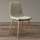 Modern Style Side Chair Faux Leather Dining Chair with Metal Leg Gray-Gold 1 Piece Clearhalo 'Dining Chairs' 'Dining Tables & Seating' 'dining_chair' 'furn' 'furn_dining_chair' 'Furniture' 'Kitchen & Dining Furniture' 6067314