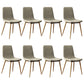 Modern Style Side Chair Faux Leather Dining Chair with Metal Leg Gray-Gold 8 Piece Set Clearhalo 'Dining Chairs' 'Dining Tables & Seating' 'dining_chair' 'furn' 'furn_dining_chair' 'Furniture' 'Kitchen & Dining Furniture' 6067318