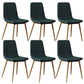 Modern Style Side Chair Faux Leather Dining Chair with Metal Leg Green Gold 6 Piece Set Clearhalo 'Dining Chairs' 'Dining Tables & Seating' 'dining_chair' 'furn' 'furn_dining_chair' 'Furniture' 'Kitchen & Dining Furniture' 6067337