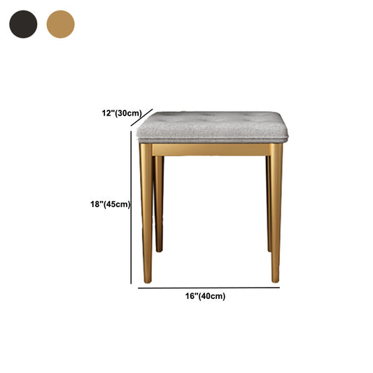 Mesa de tocador de vidrio de trineo con taburete Glam 26.4 "W tocador